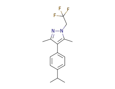 2,2,2-trifluoroethyl-4-(4-isopropylphenyl)-3,5-dimethyl-1H-pyrazole